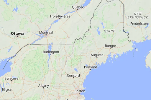 Map of Coos County