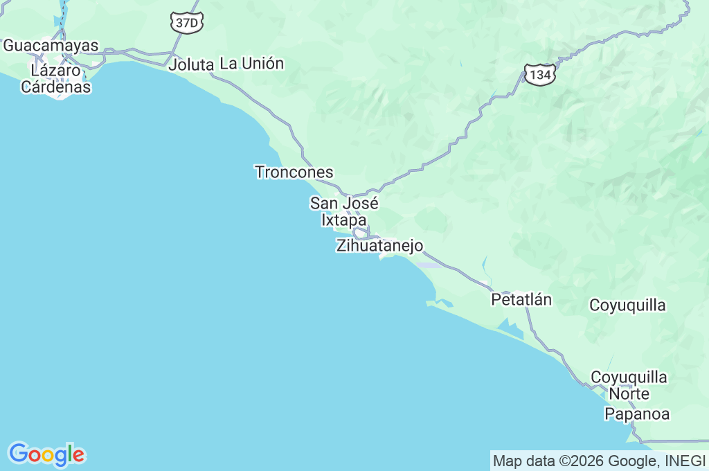 Ixtapa Area Map