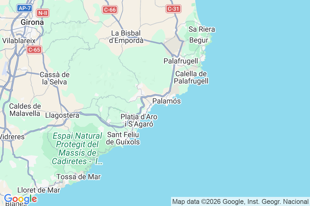 Sant Antoni de Calonge Area Map Sant Antoni de Calonge Area Map