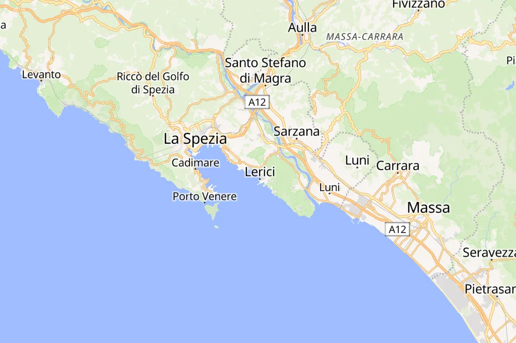Venere Azzurra Area Map Venere Azzurra Area Map