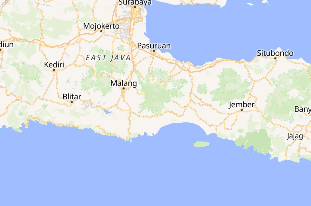 Mount Semeru Area Map