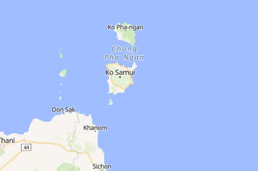 Map of Lamai