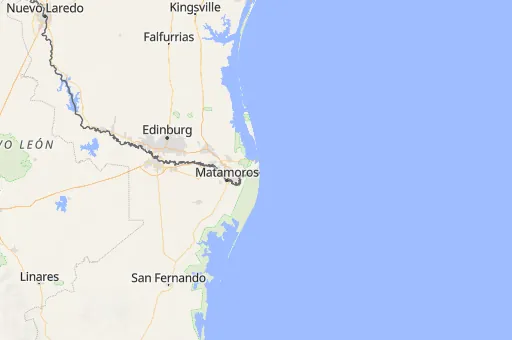 Map of Brownsville
