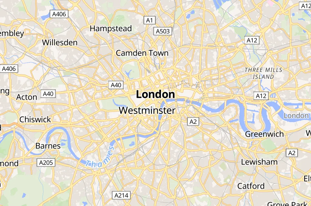 London Area Map London Area Map