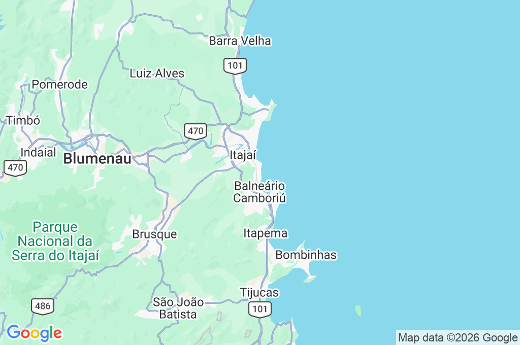 Praia Brava Area Map