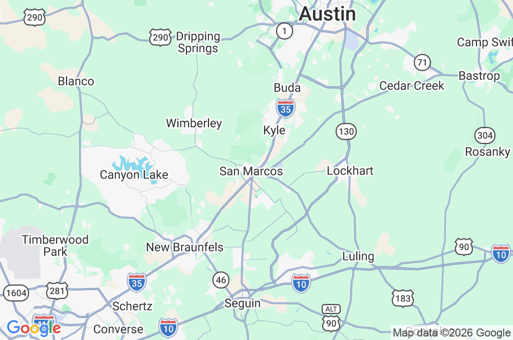 San Marcos Area Map
