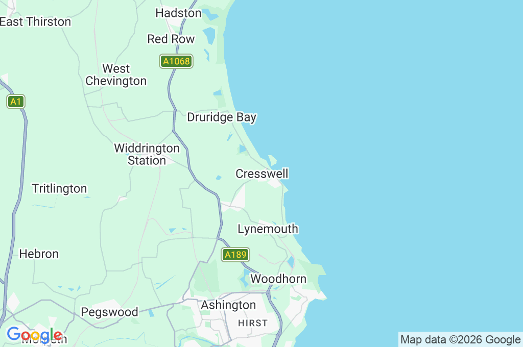 Cresswell Area Map Cresswell Area Map