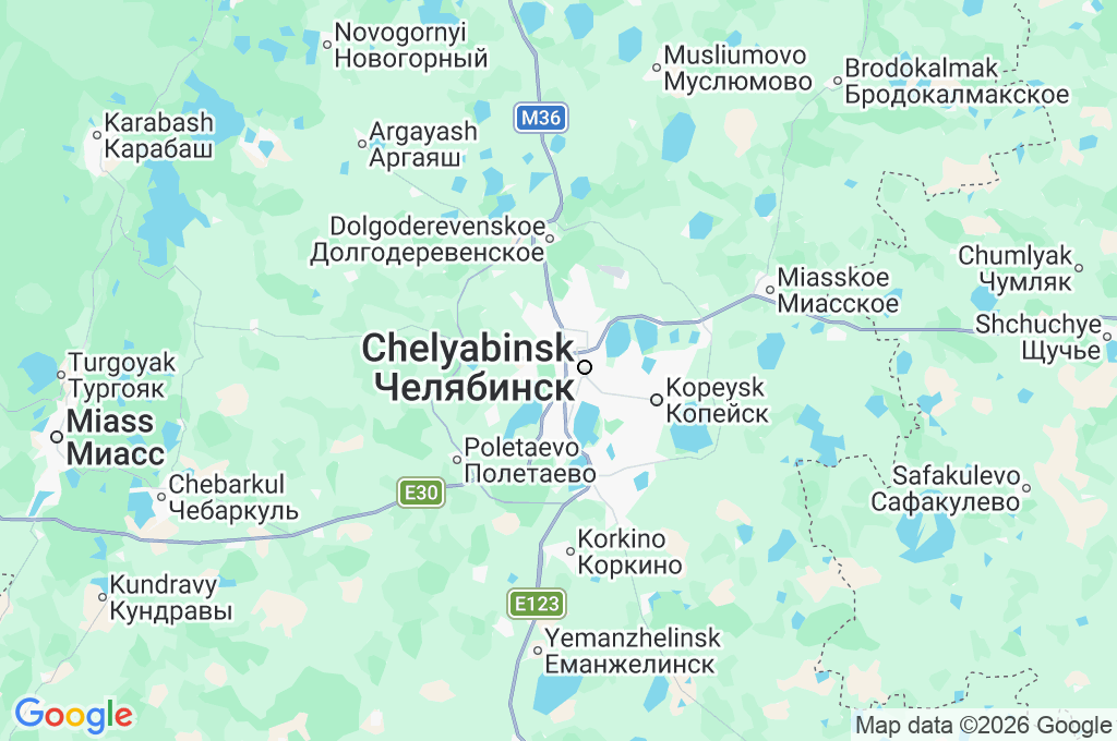 South Ural State University Area Map South Ural State University Area Map