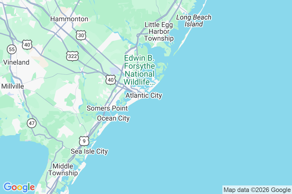 Steel Pier Area Map