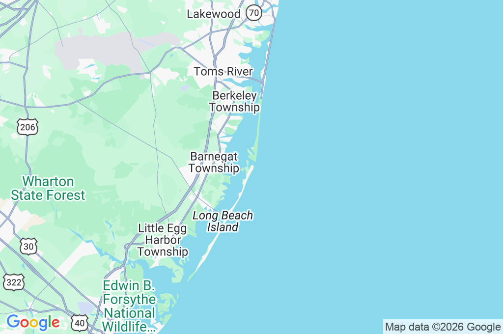 Barnegat Light Area Map