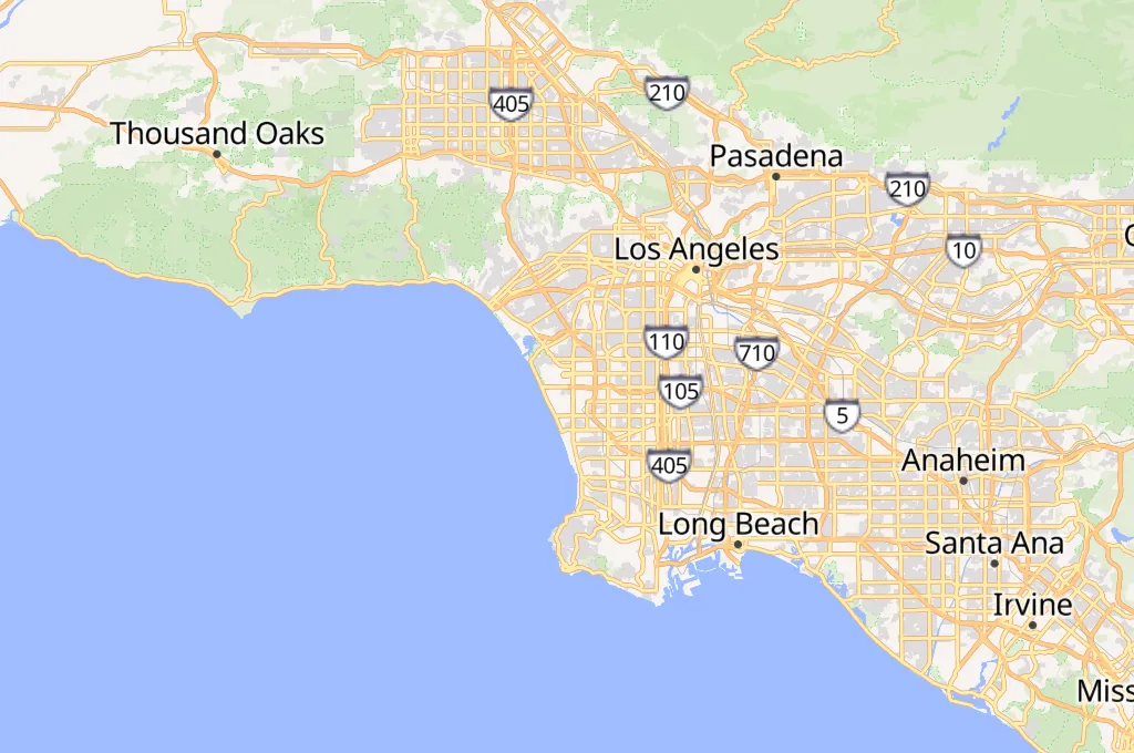 Los Angeles International Airport Area Map Los Angeles International Airport Area Map