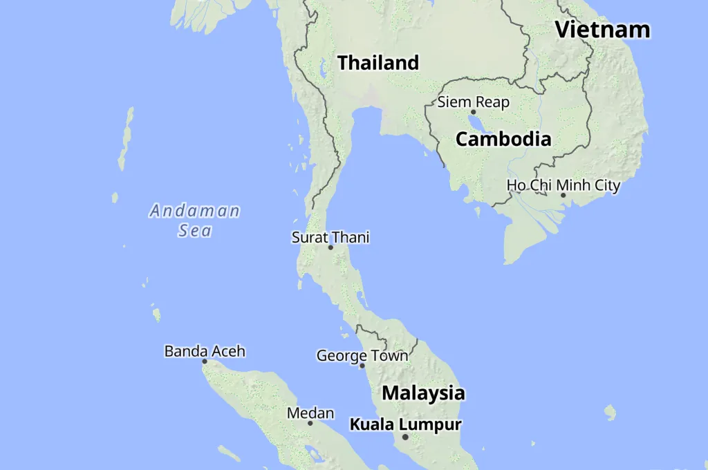 The Green Mango Area Map The Green Mango Area Map