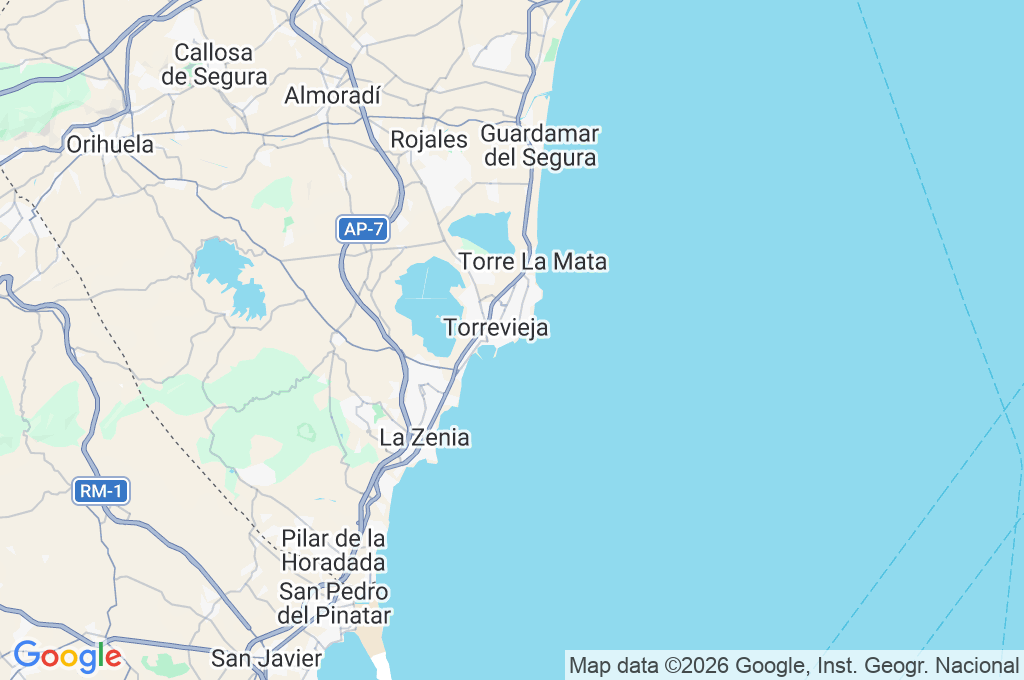 Playa del Cura Area Map