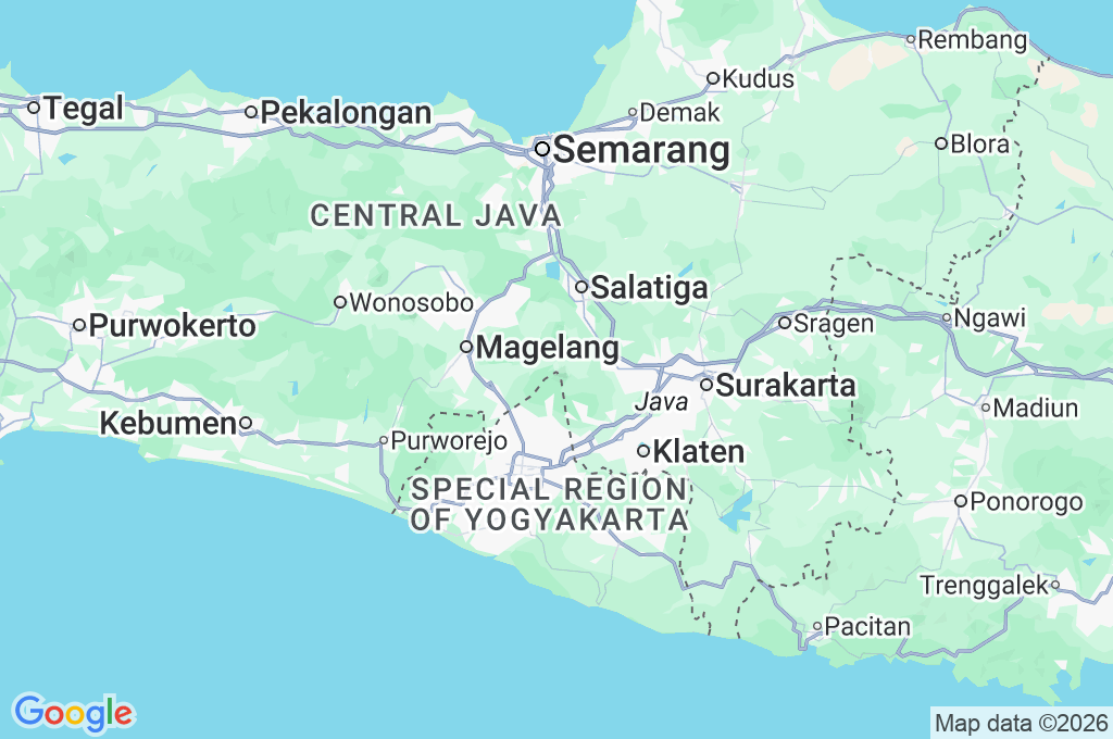 Mount Merapi Area Map