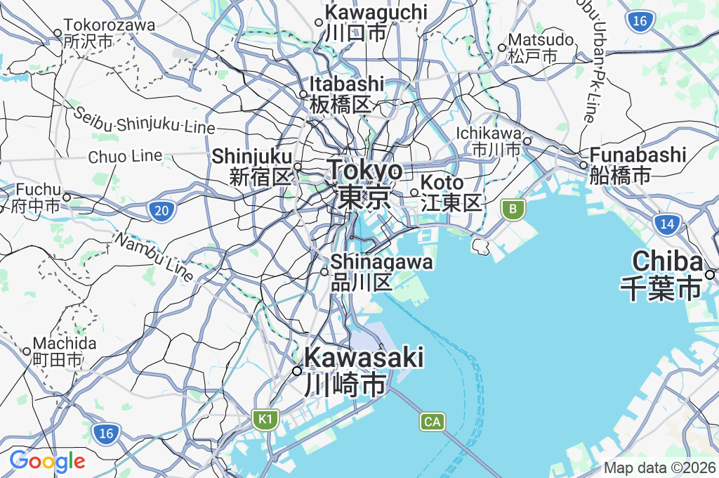 Odaiba Area Map Odaiba Area Map