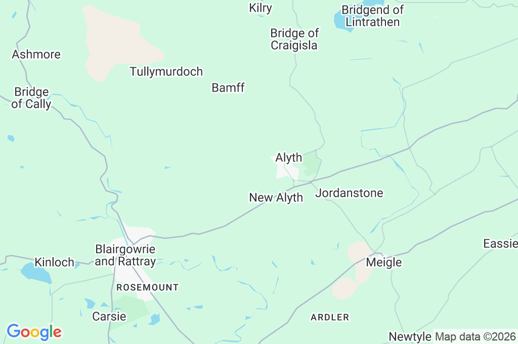 Alyth Substation Area Map Alyth Substation Area Map