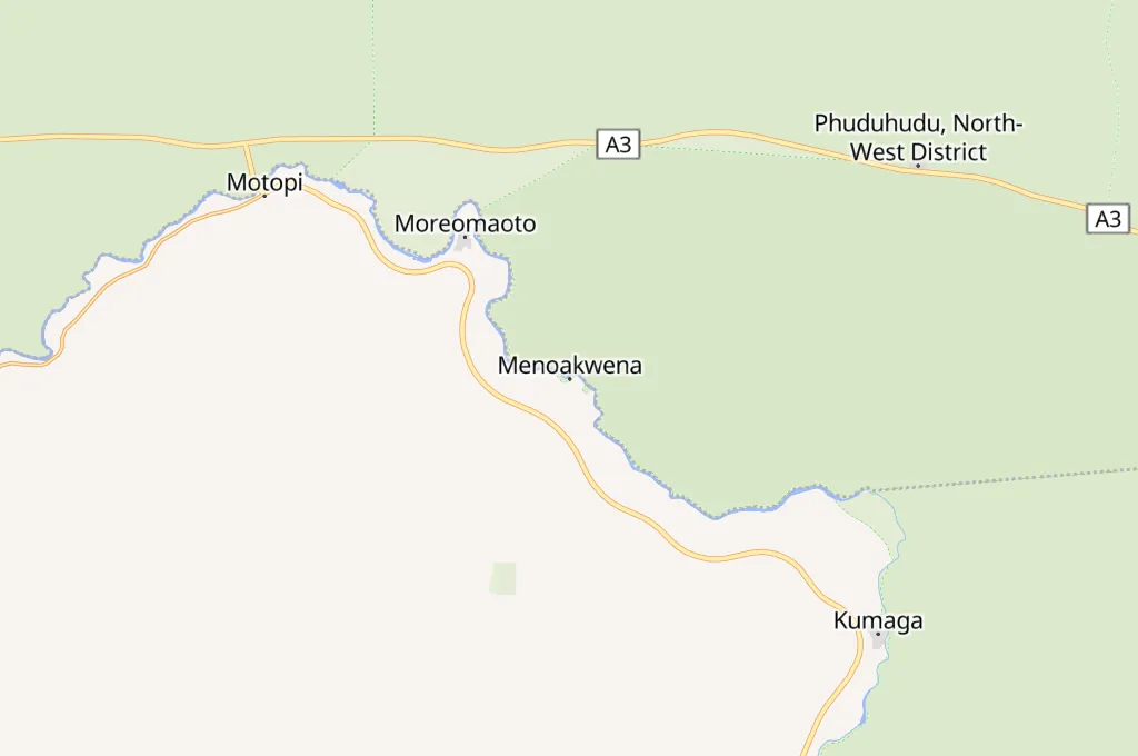 Meno-A-Kwena Tented Camp Area Map