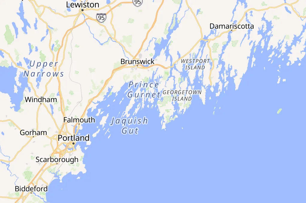 Cundys Harbor Area Map Cundys Harbor Area Map