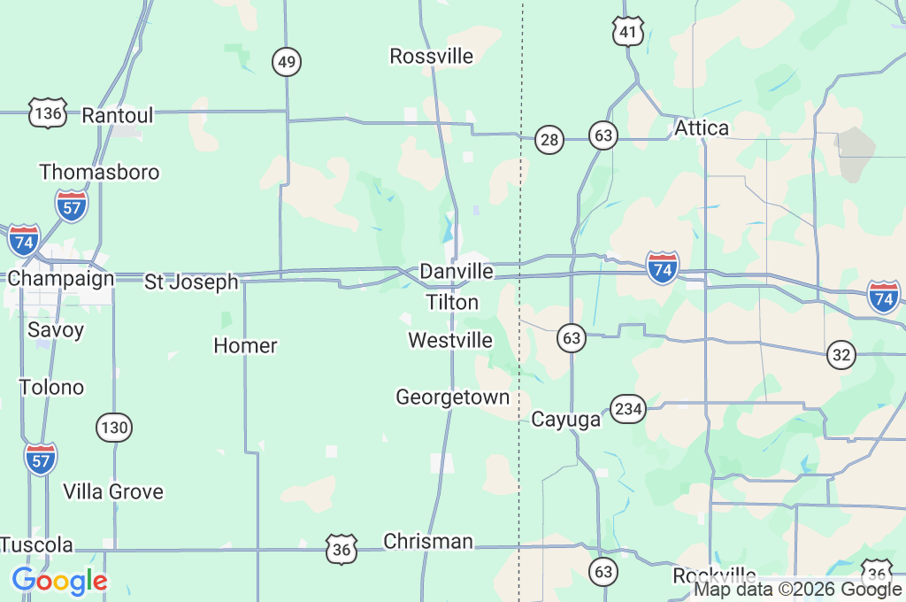 Tilton Area Map