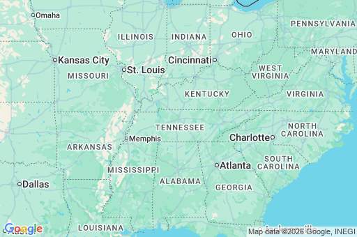 Map of Tennessee