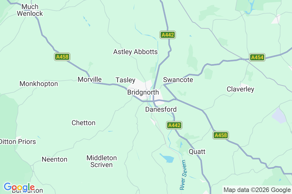 Bridgnorth Station Area Map Bridgnorth Station Area Map