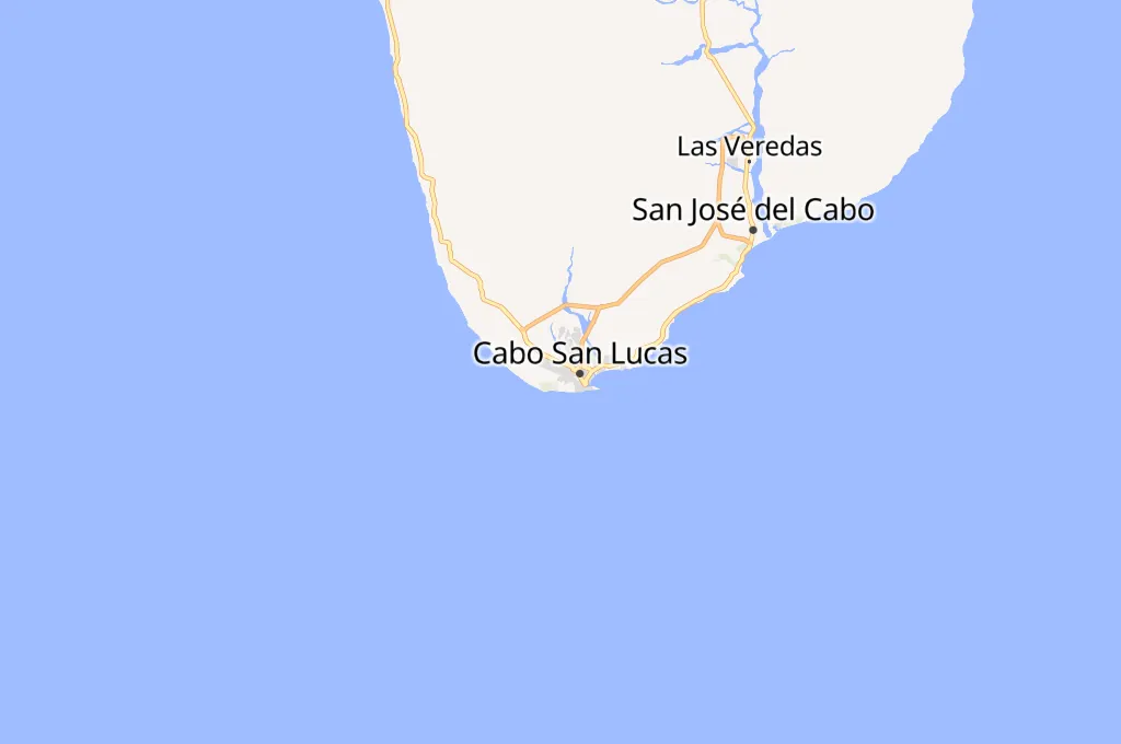 El Médano Beach Area Map