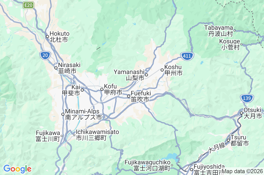 Kasugaicho Area Map Kasugaicho Area Map
