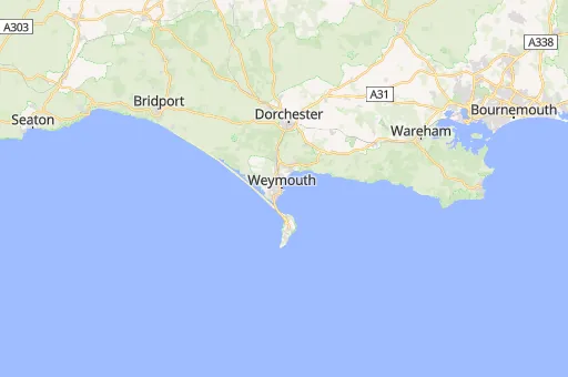 Map of Weymouth