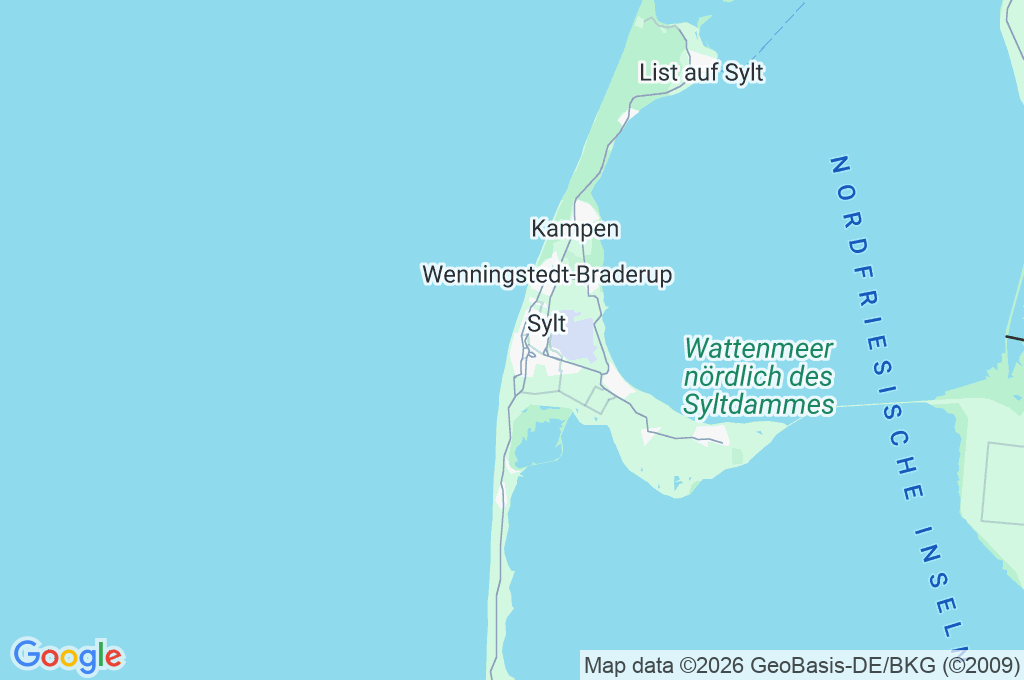 Westerland Area Map Westerland Area Map
