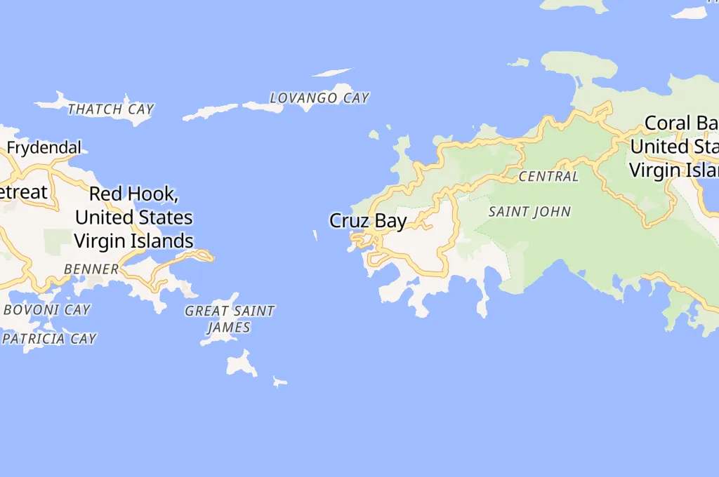 Cruz Bay Area Map Cruz Bay Area Map
