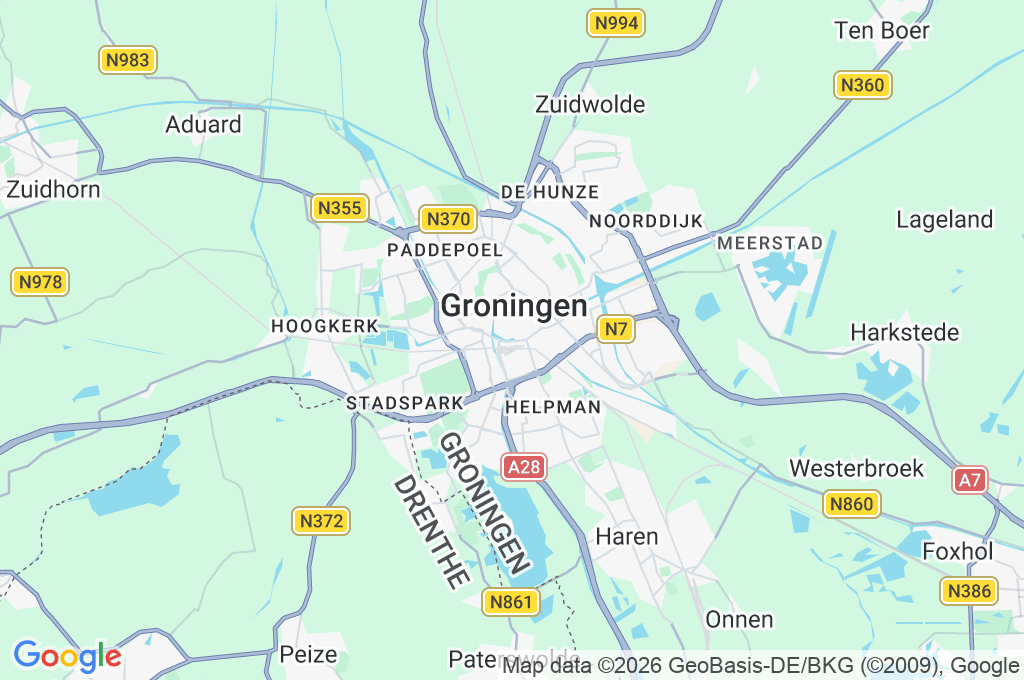 Groninger Museum Area Map