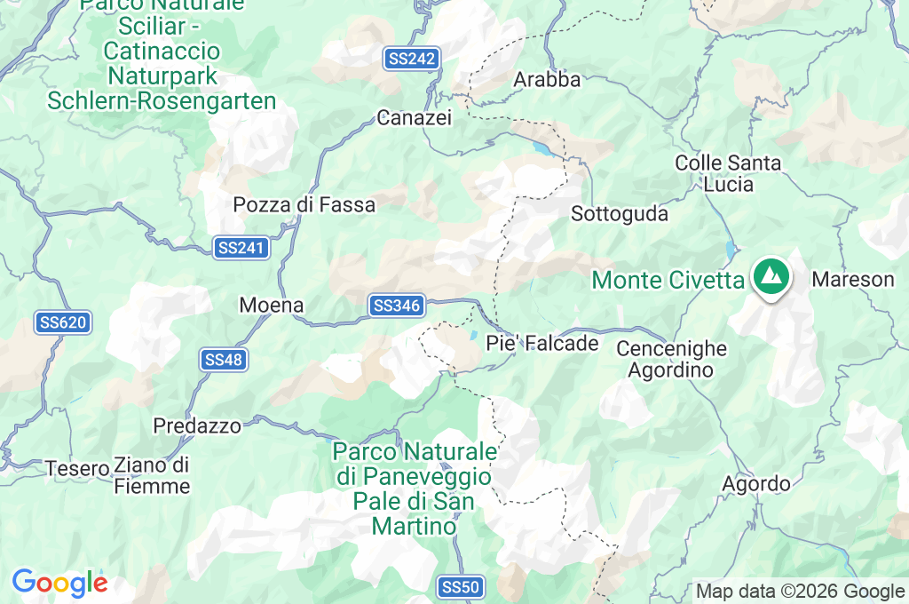 Col Margherita Area Map