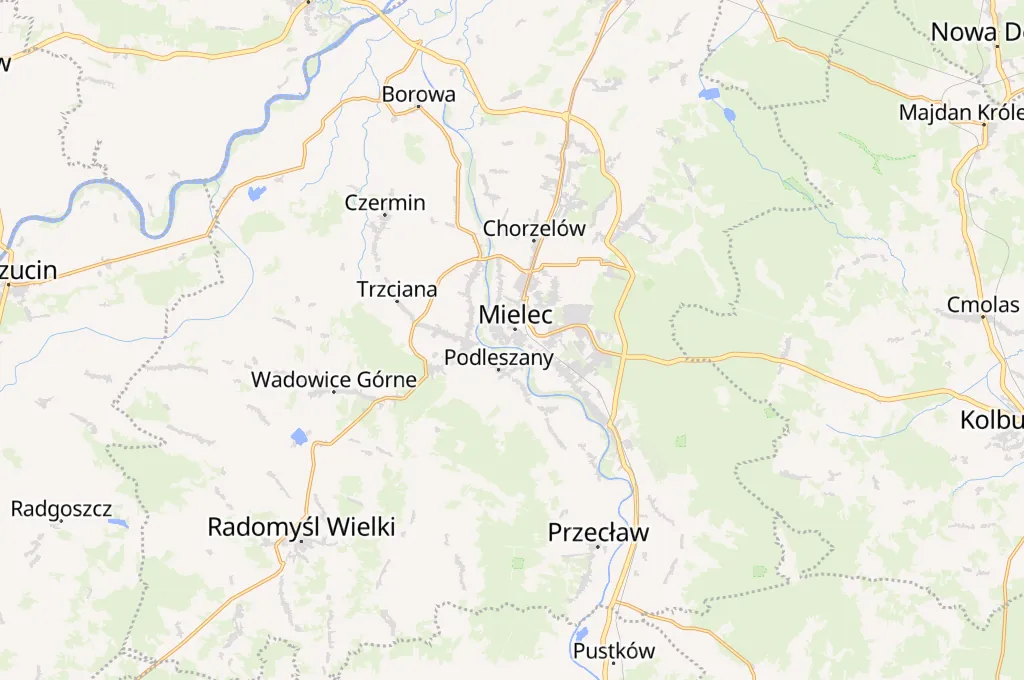 Mielec Area Map
