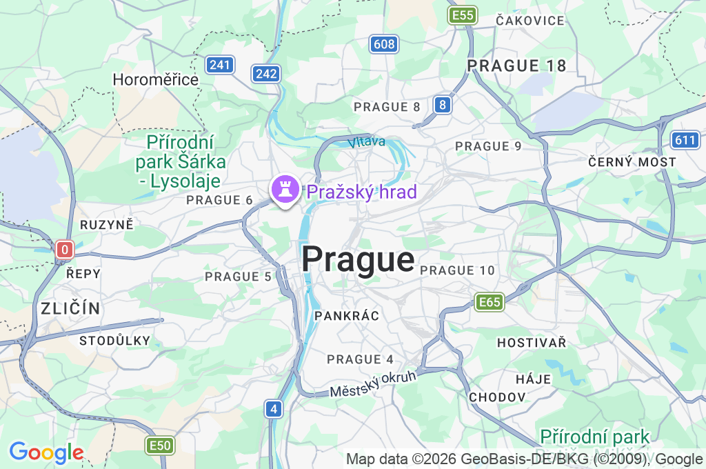 Prague Main Station Area Map