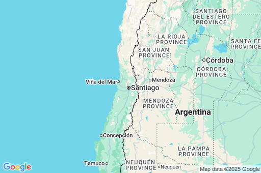 Map of Santiago Metropolitan Region
