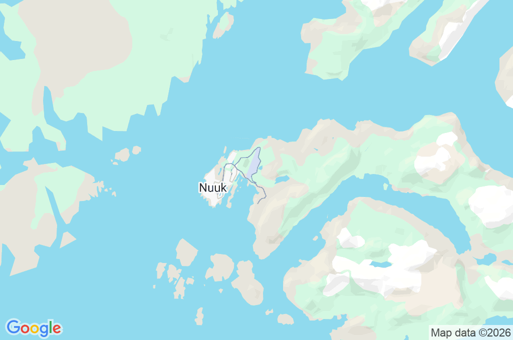 Nuuk International Airport Area Map Nuuk International Airport Area Map