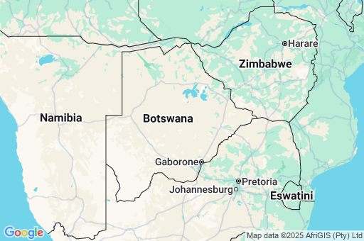 Map of Botswana