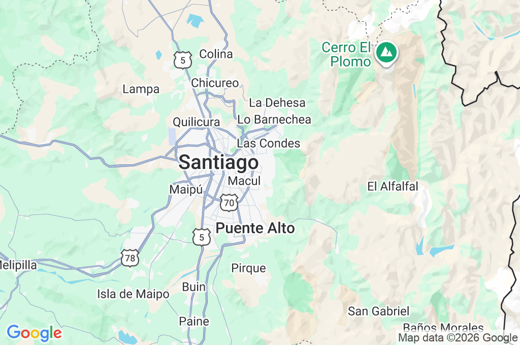 Peñalolén Area Map