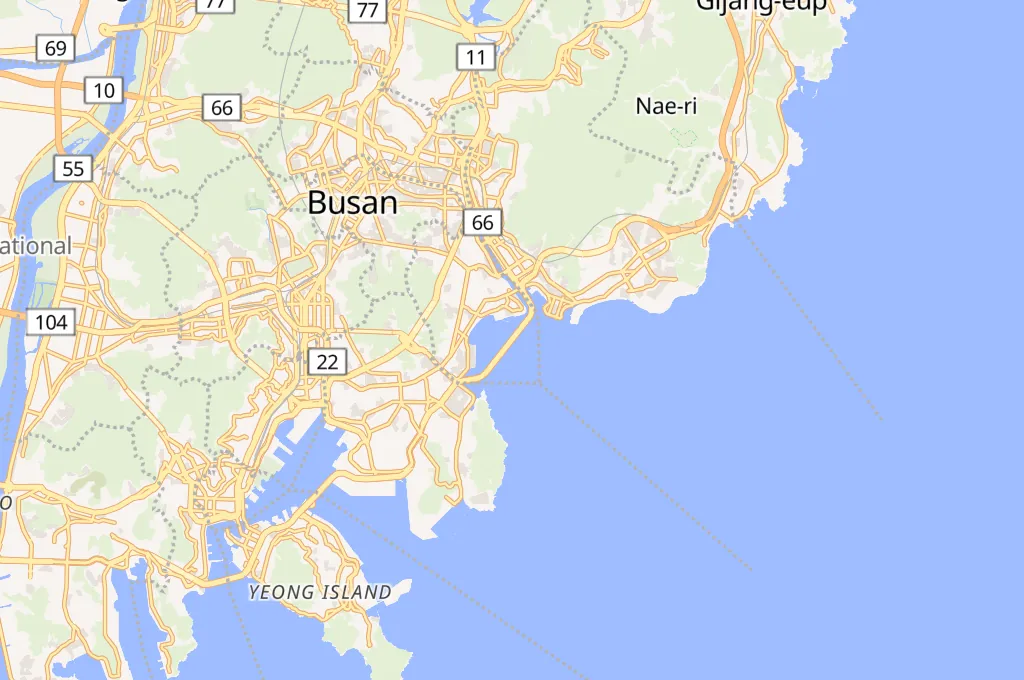 Gwangan Bridge Area Map Gwangan Bridge Area Map