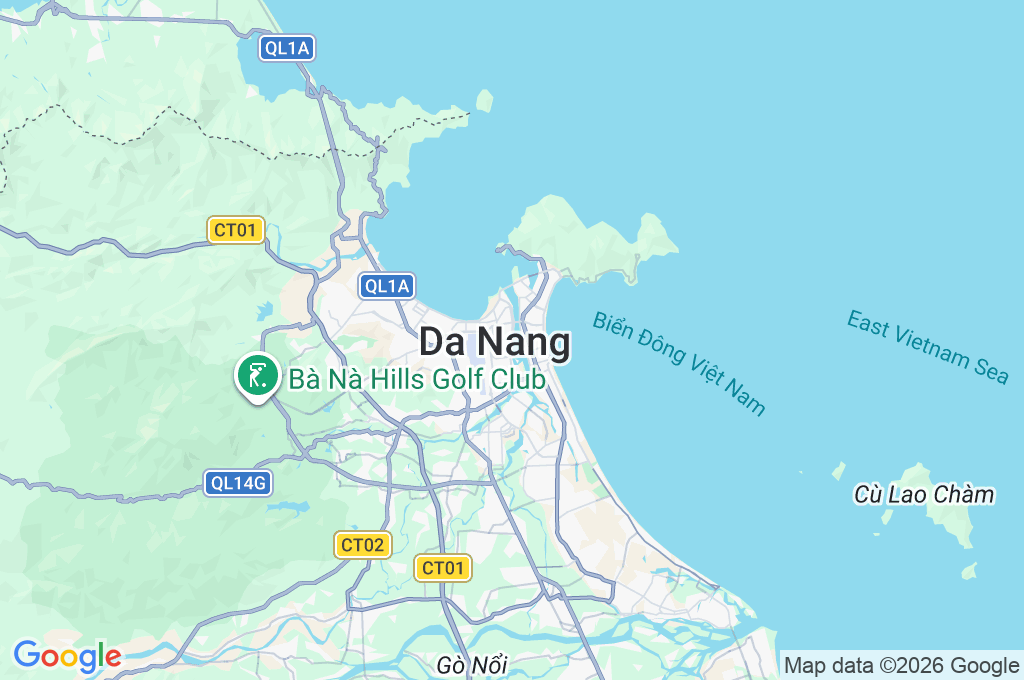 Da Nang Area Map