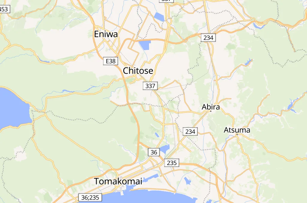 New Chitose Airport Area Map New Chitose Airport Area Map