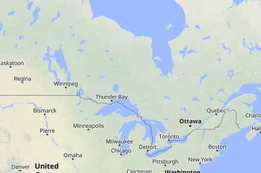 Map of Ontario