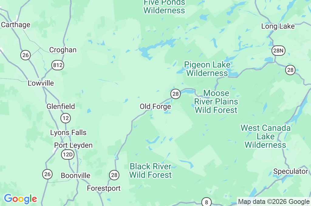Old Forge Area Map Old Forge Area Map