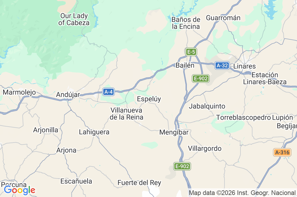 Espelúy Area Map