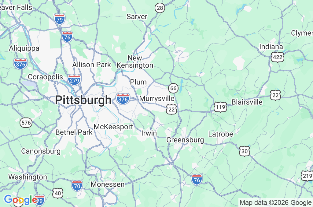 Murrysville Area Map Murrysville Area Map
