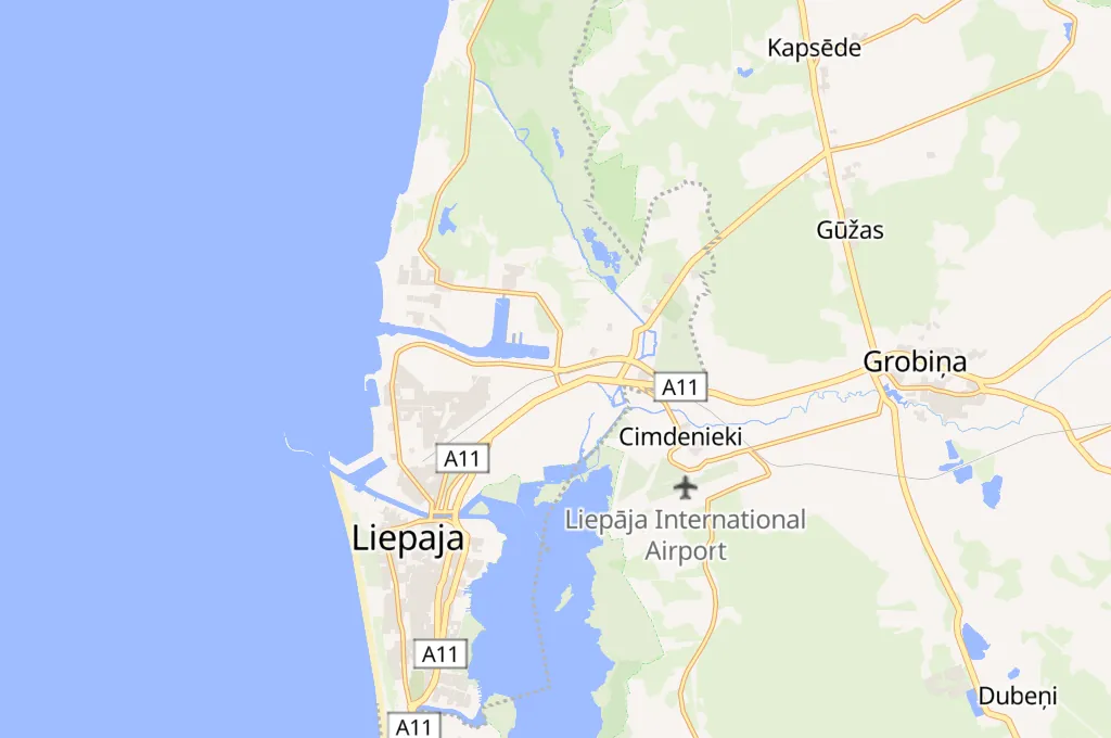 Liepāja Area Map