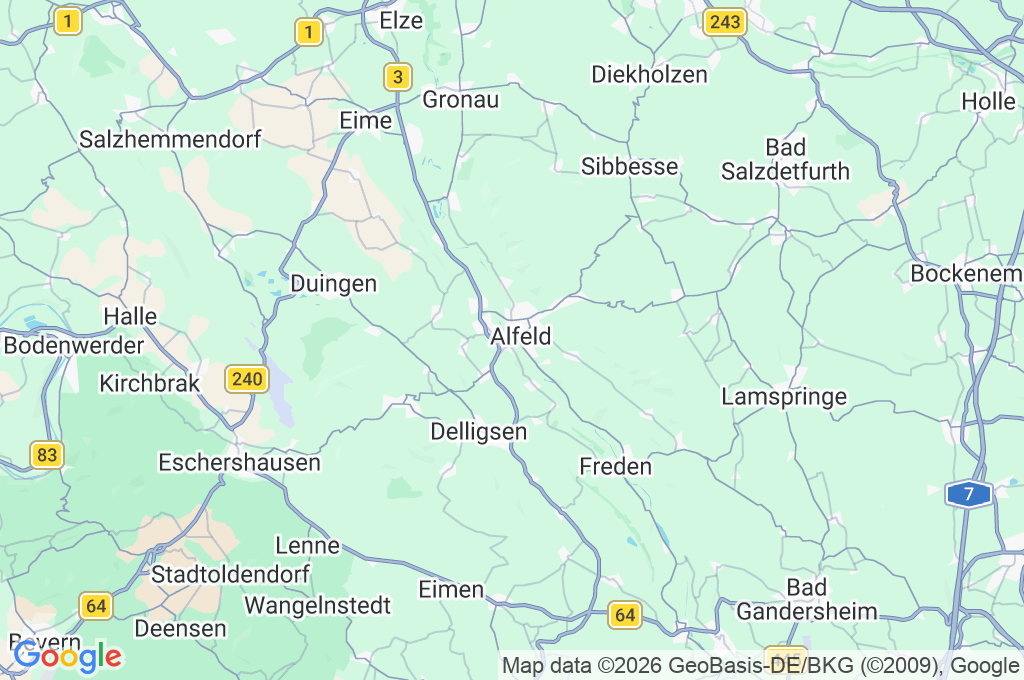 Föhrste Area Map Föhrste Area Map