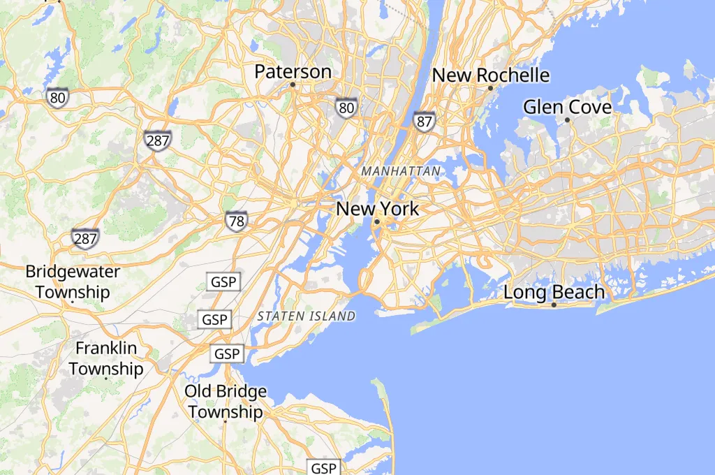 Statue of Liberty Area Map Statue of Liberty Area Map
