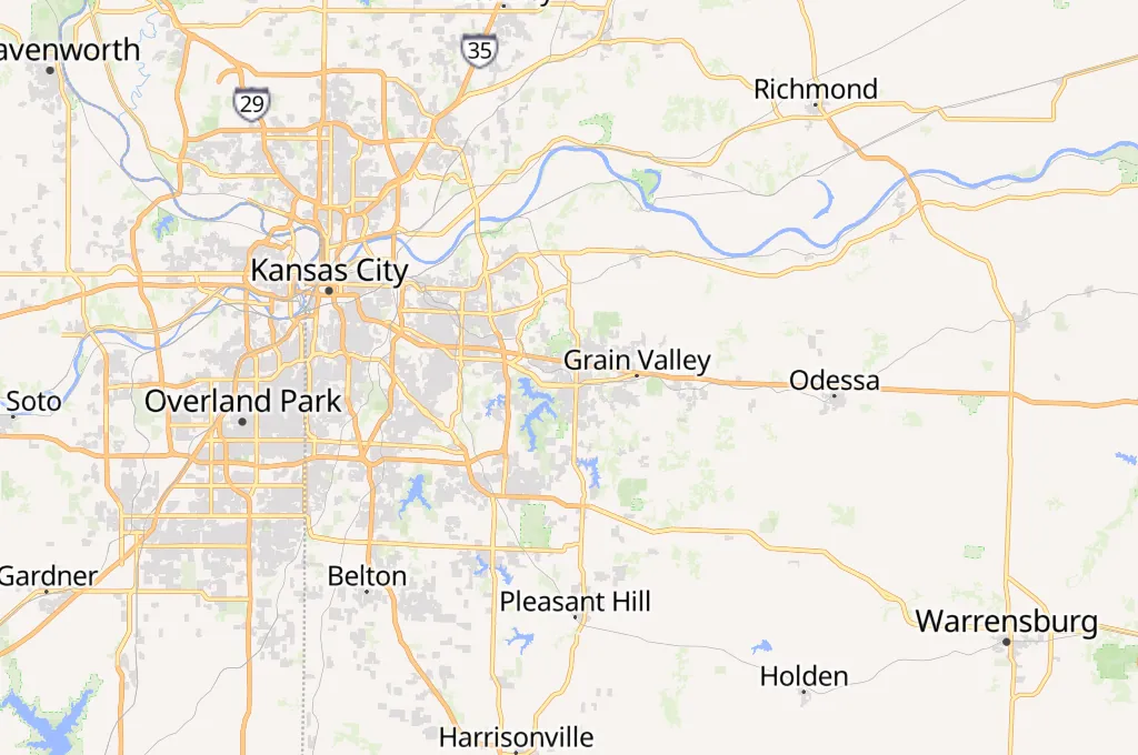Blue Springs Area Map Blue Springs Area Map