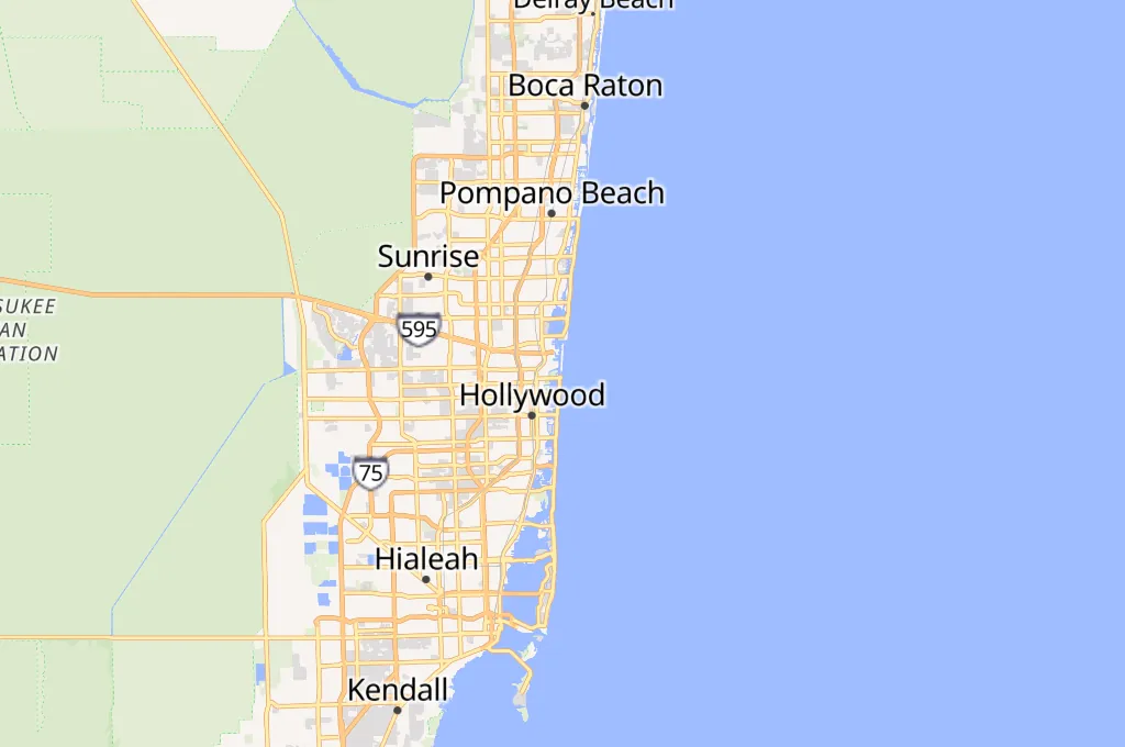 Dania Beach Pier Area Map Dania Beach Pier Area Map